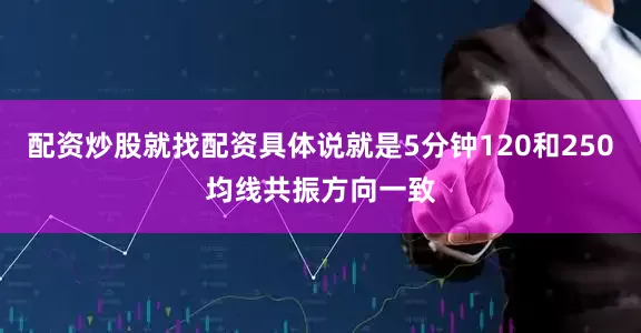 配资炒股就找配资具体说就是5分钟120和250均线共振方向一致